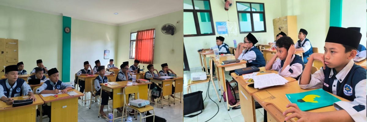 Aktivitas santri di kelas